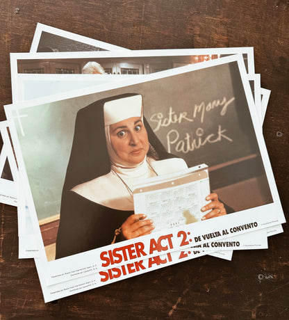 Vintage “Sister Act 2” Lobby Card Posters (Spanish, 1993)