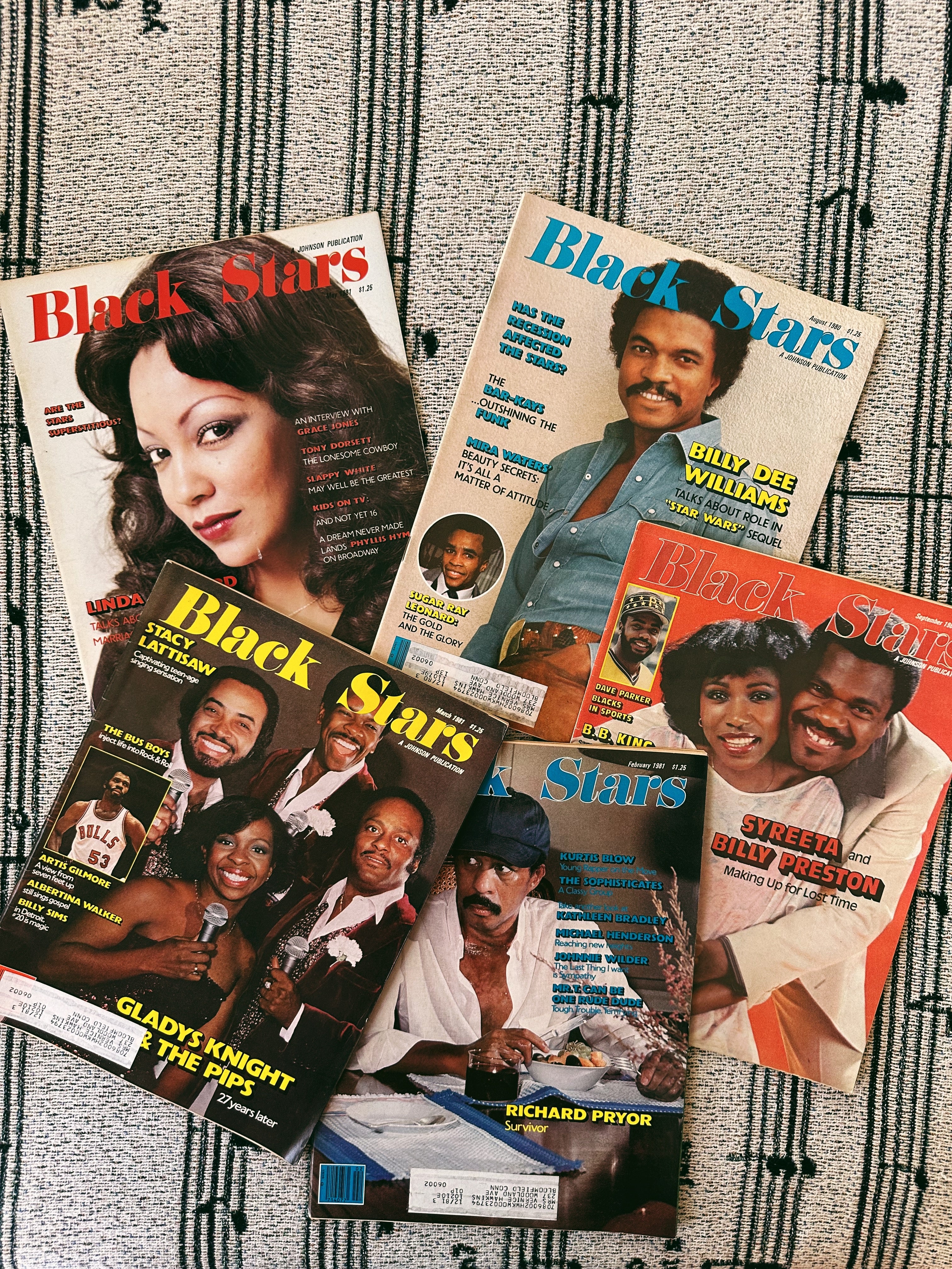 Vintage 1980’s Black Stars Magazines (Please Select)