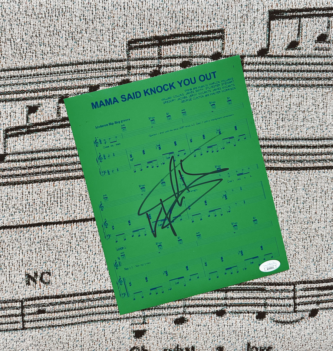 Vintage SIGNED “Mama Said Knock You Out” by LL Cool J Sheet Music