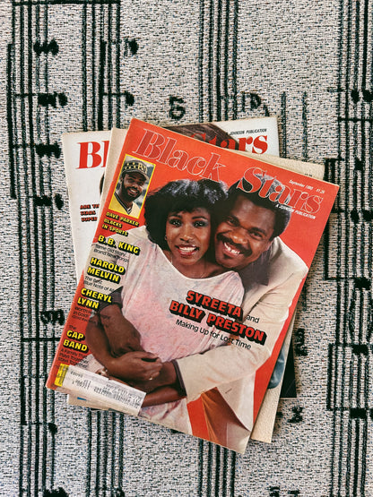 Vintage 1980’s Black Stars Magazines (Please Select)