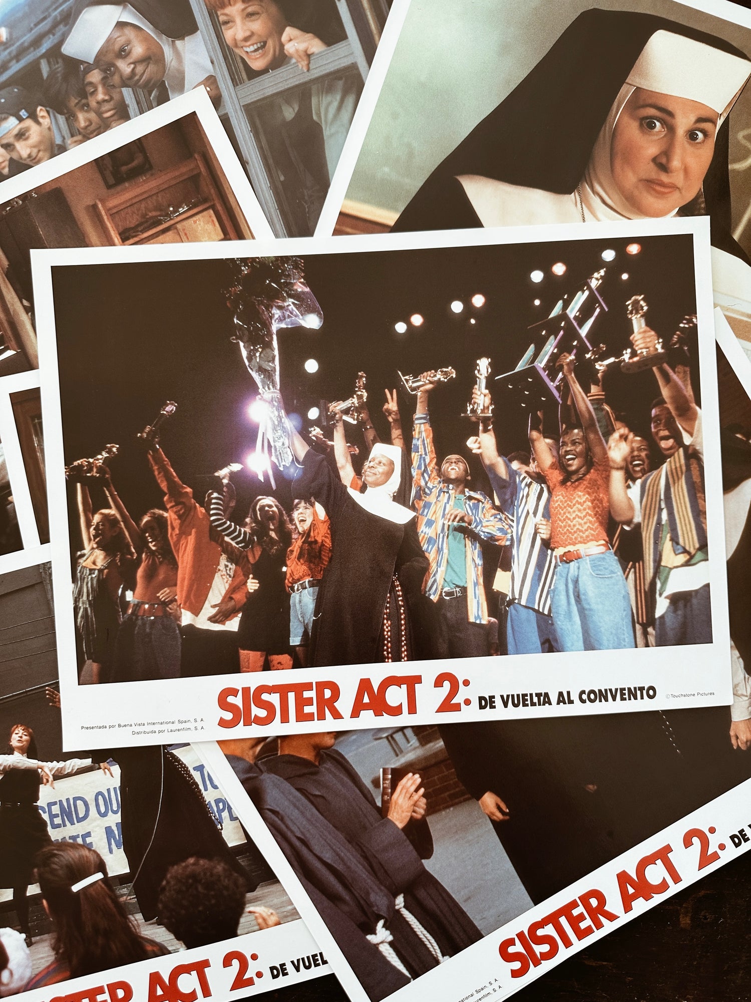 Vintage “Sister Act 2” Lobby Card Posters (Spanish, 1993)