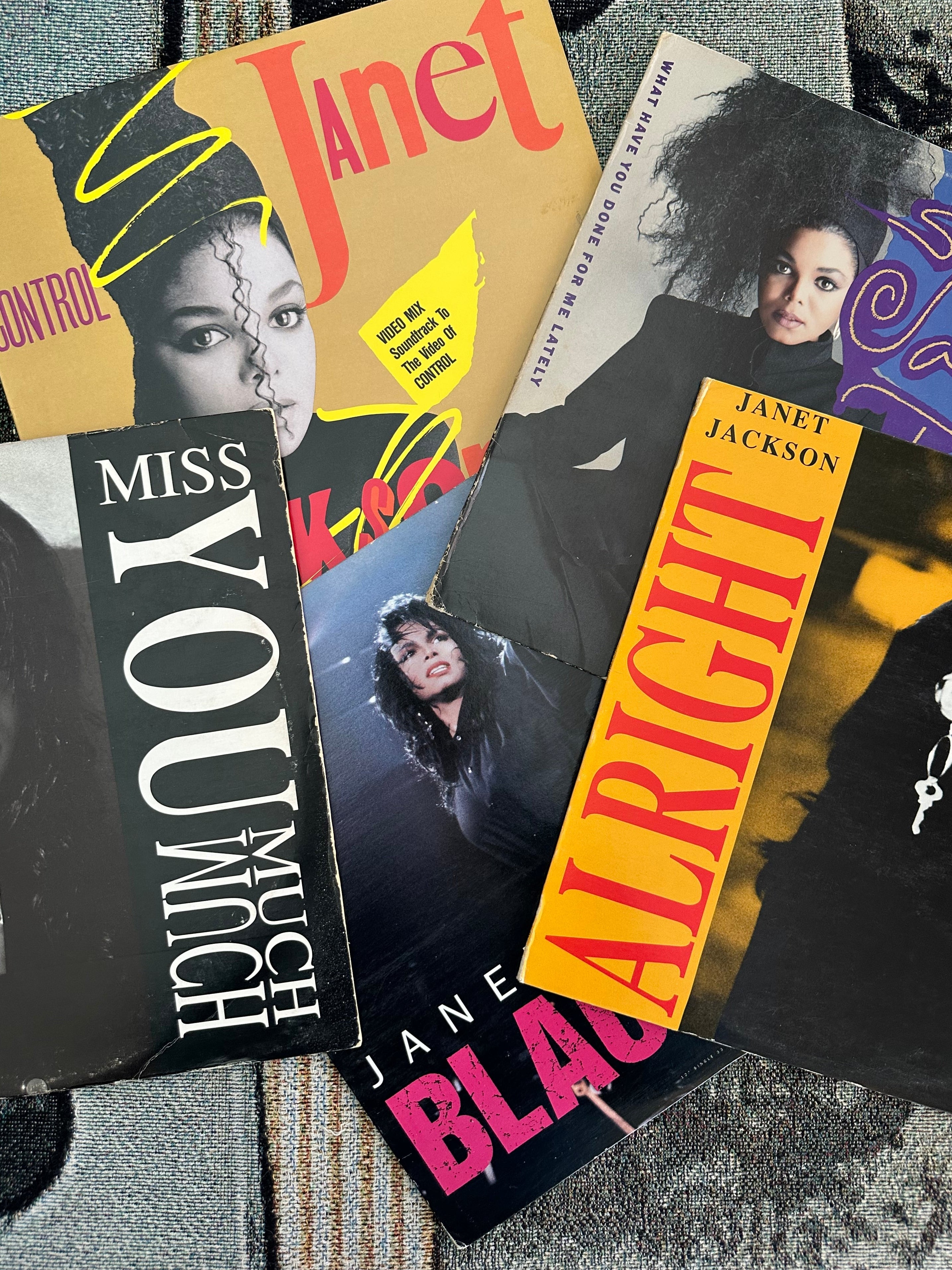 Vintage Janet Jackson Vinyl Records // Please Select