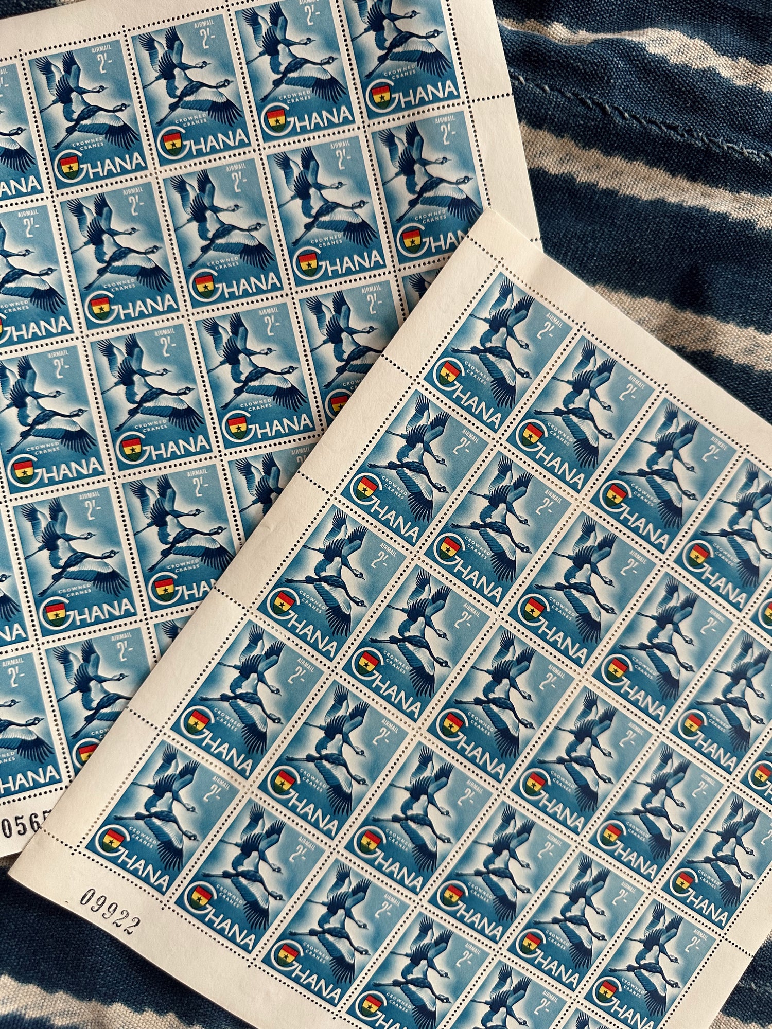 Vintage African Postal Stamp Sheets // Please Select