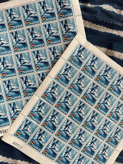 Vintage African Postal Stamp Sheets // Please Select
