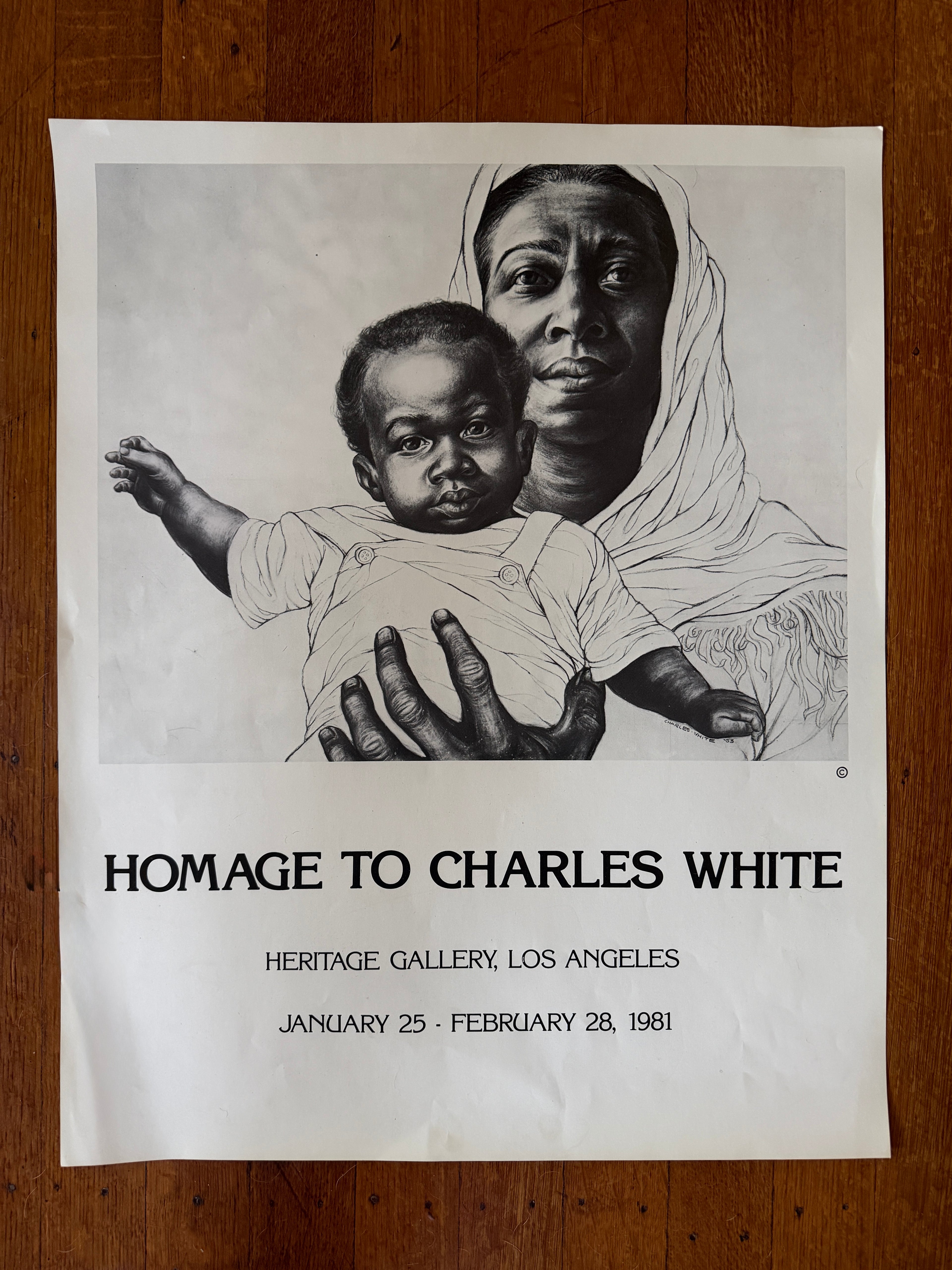 Vintage &amp; Rare Charles White Original Prints (Los Angeles, 1980&