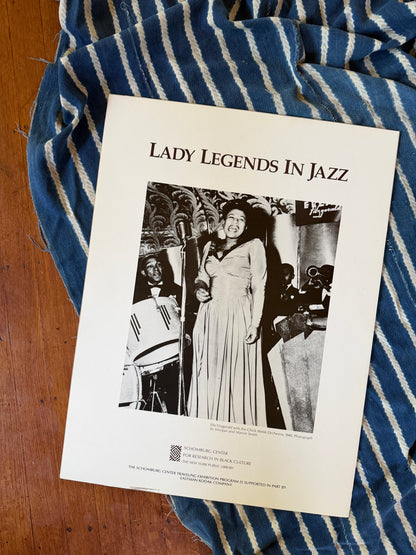 Vintage "Lady Legends in Jazz" Schomburg Center Poster (Undated)