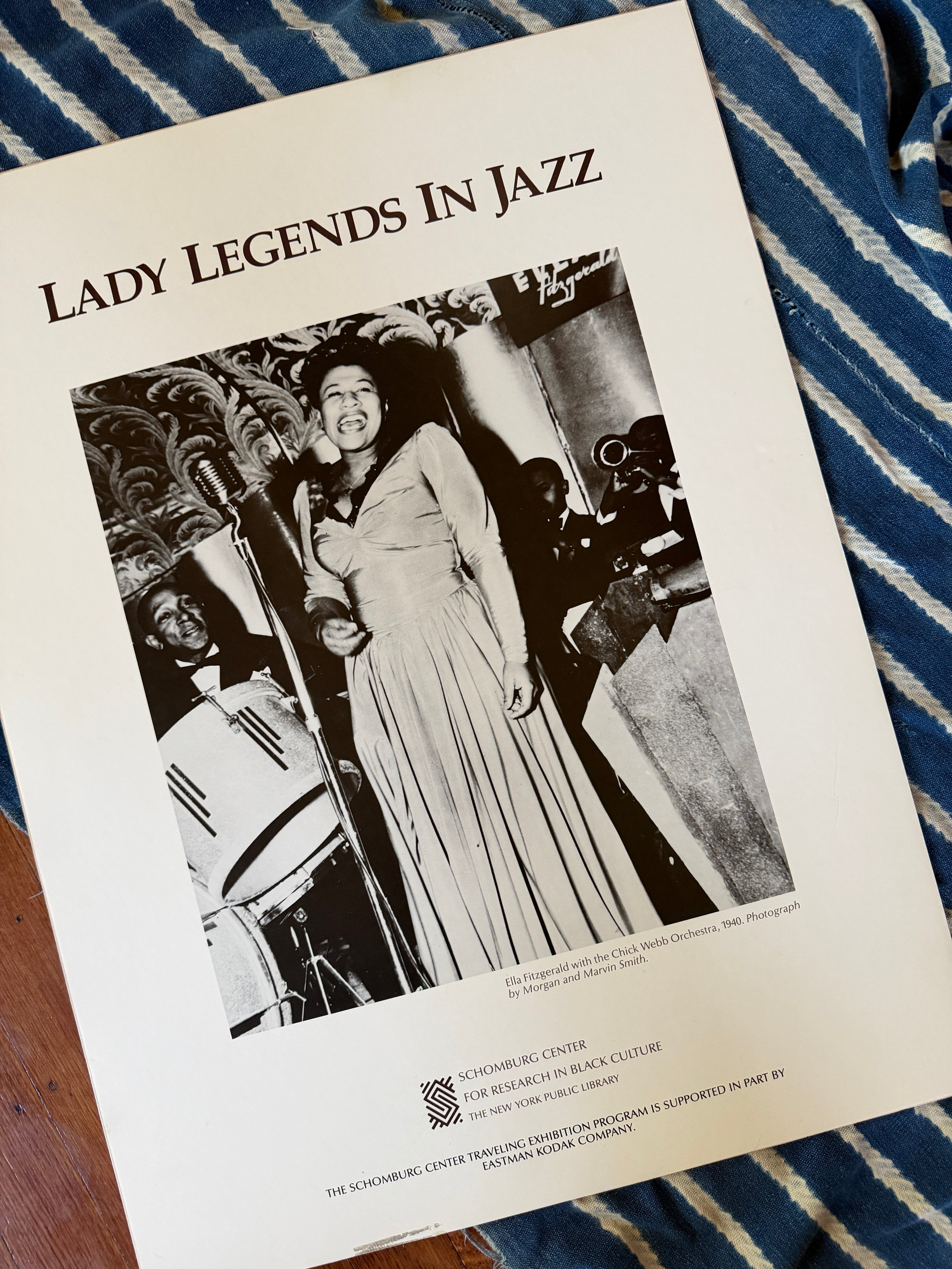 Vintage "Lady Legends in Jazz" Schomburg Center Poster (Undated)