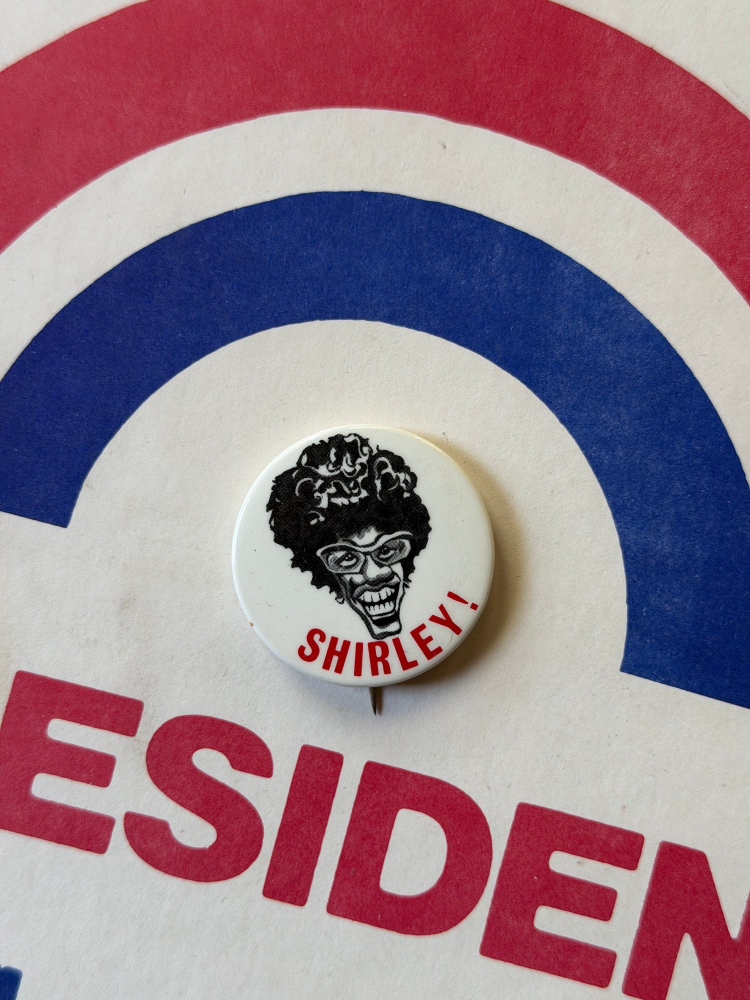 Vintage Shirley Chisholm Campaign Pins (1972)