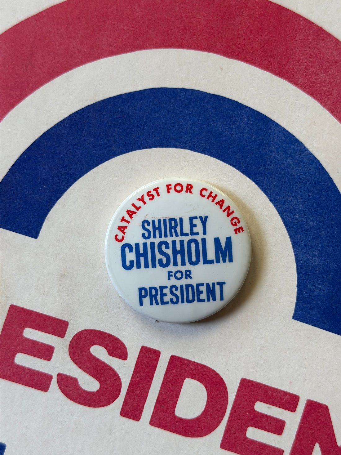 Vintage Shirley Chisholm Campaign Pins (1972)