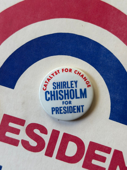 Vintage Shirley Chisholm Campaign Pins (1972)