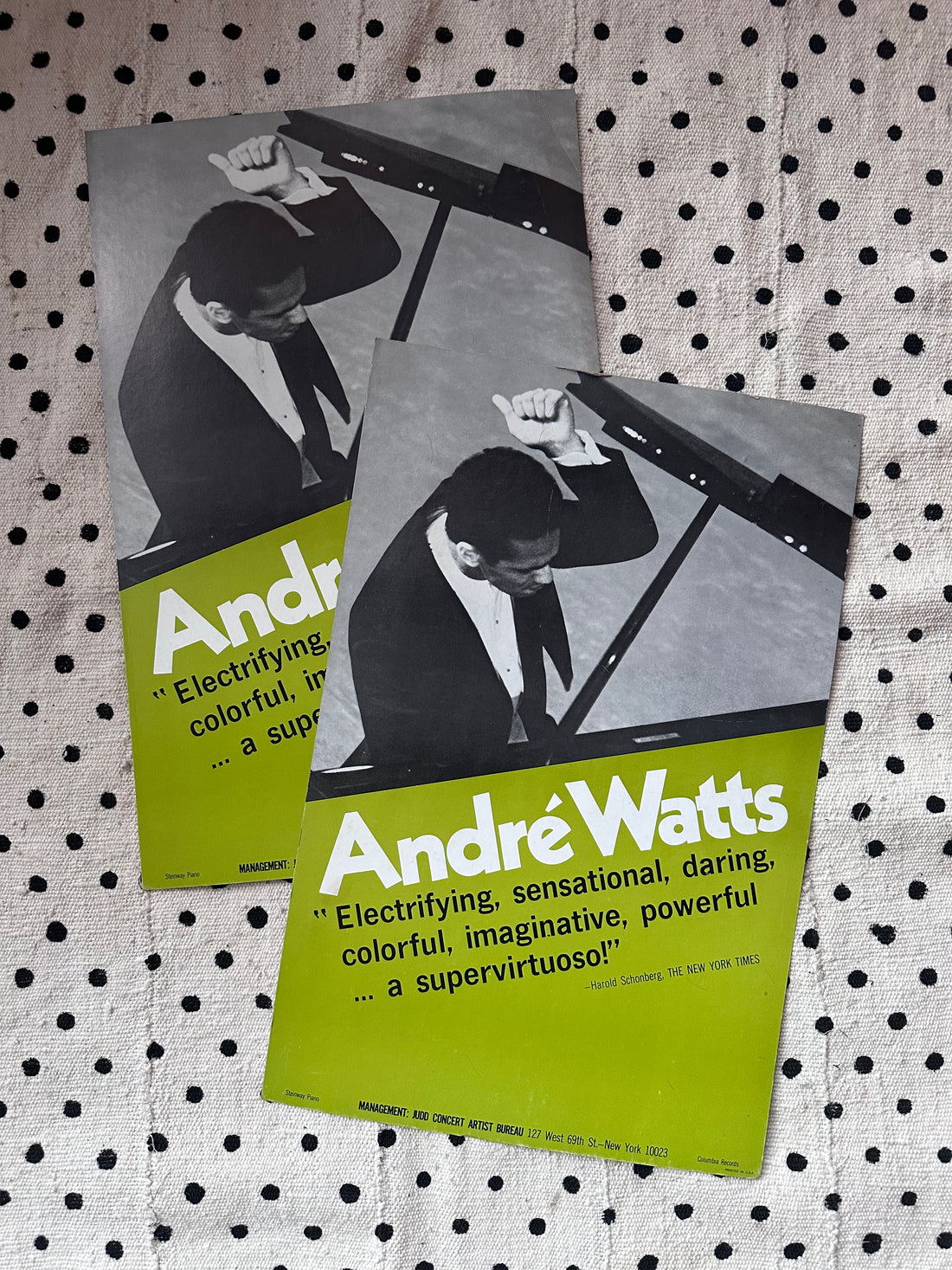Vintage André Watts NYC Concert Poster