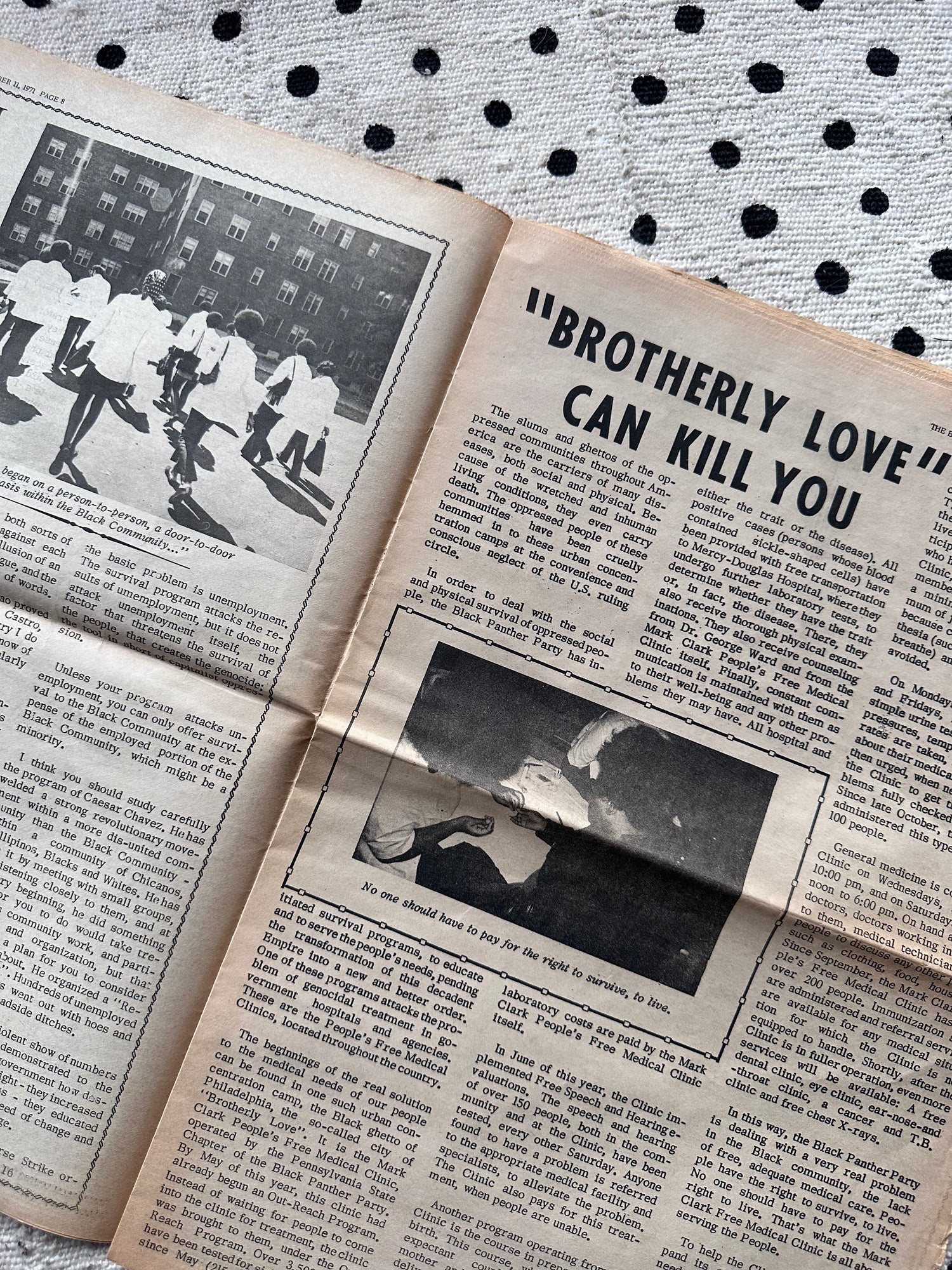 Original Black Panther Party Newspaper -- Cash In On Your Family (1971)