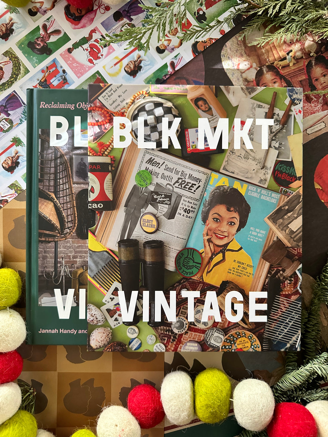 Limited Edition Hardcover &quot;BLK MKT Vintage: Reclaiming Objects and Curiosities That Tell Black Stories&quot; in Custom Slipcase