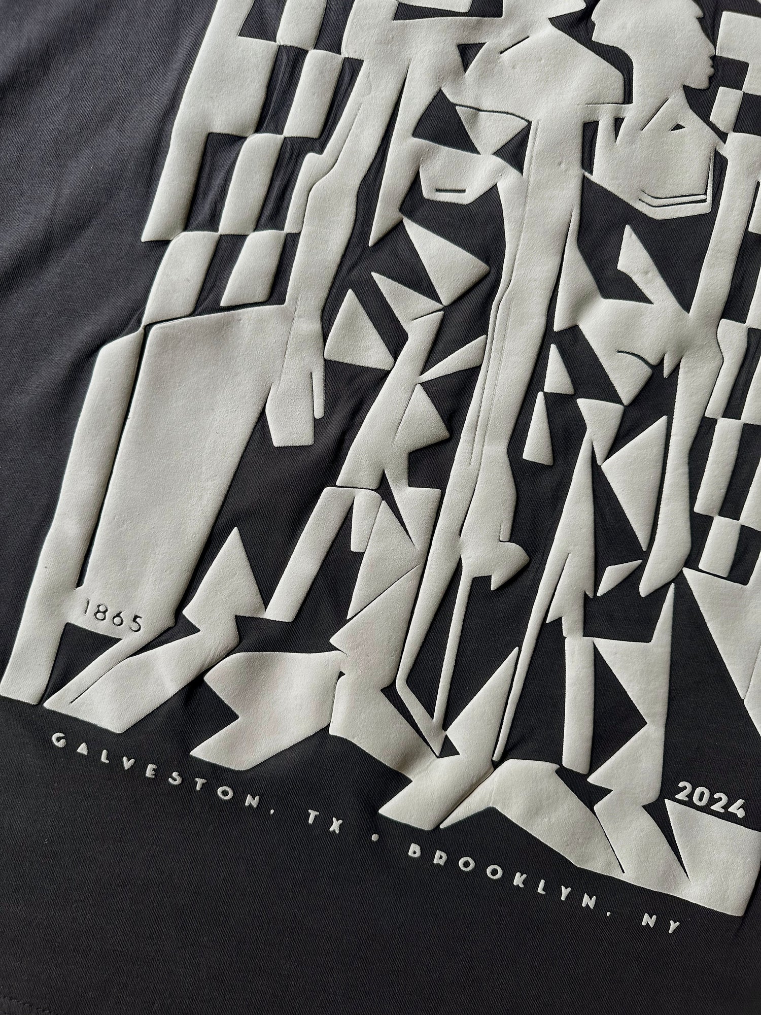 Juneteenth 2024 T-Shirt in Faded Black