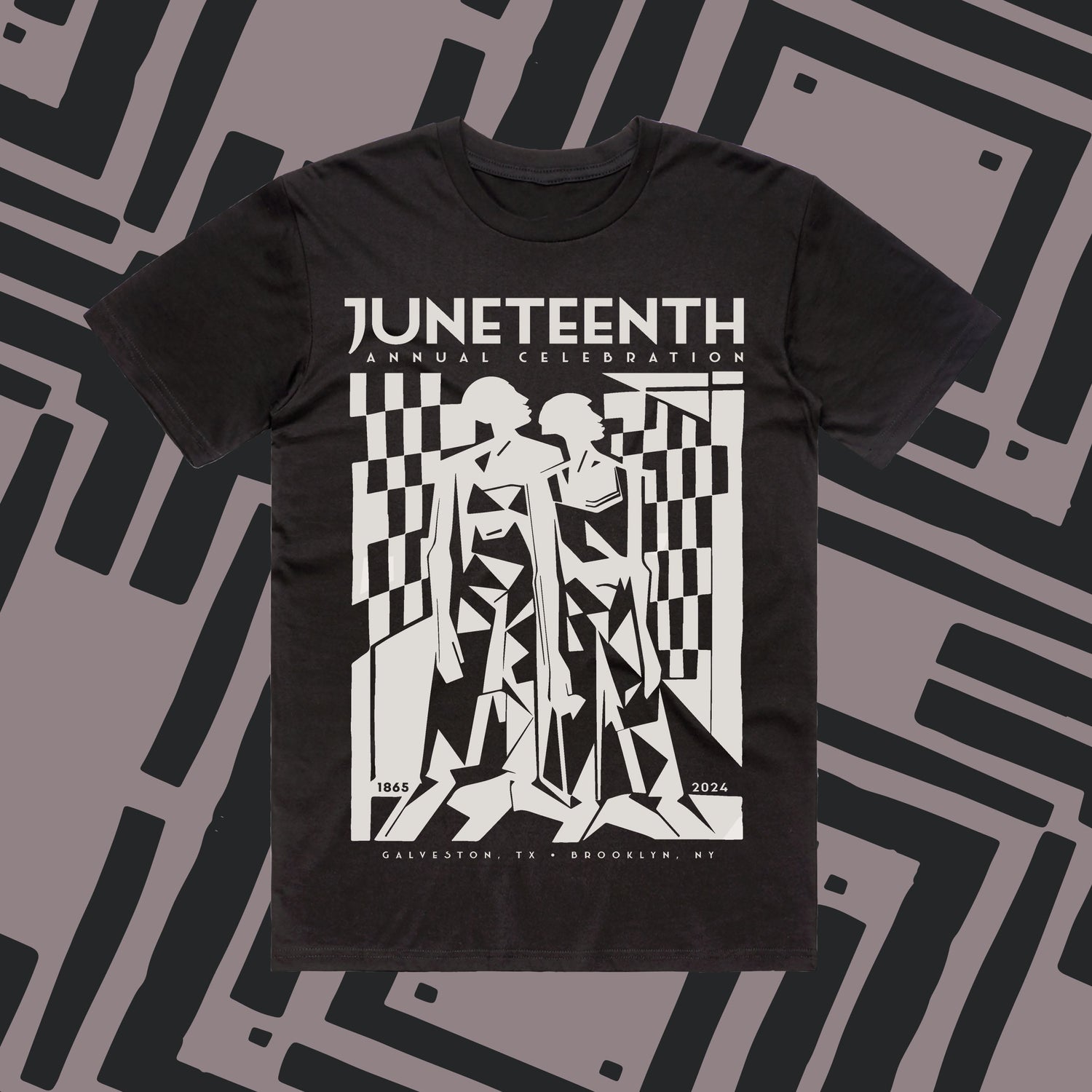 Juneteenth 2024 T-Shirt in Faded Black