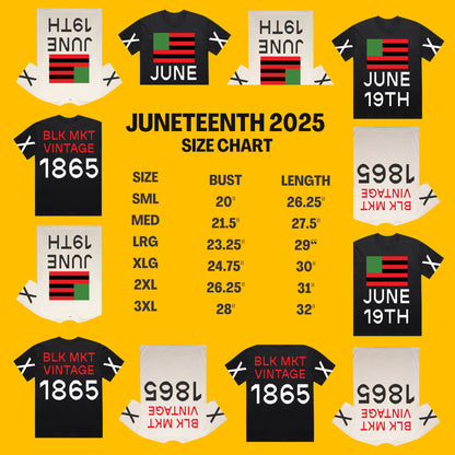 Juneteenth 2025 Annual Celebration T-Shirt (Cream) -- Delivery After Juneteenth