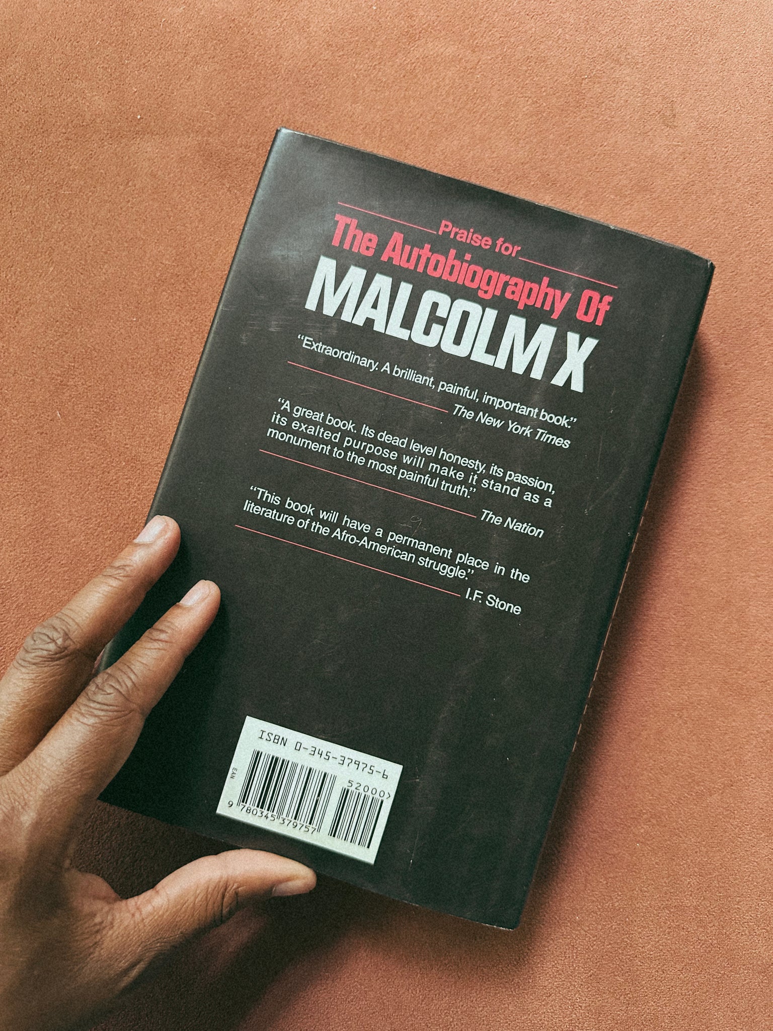 Vintage Hardcover “The Autobiography of Malcolm X” (1992)