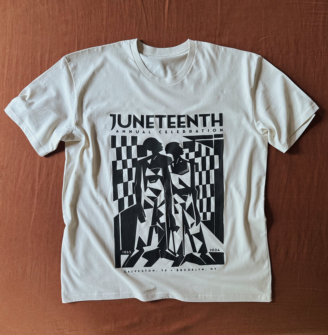 Juneteenth 2024 Annual Celebration T-Shirt in Creme (Pre-Order)