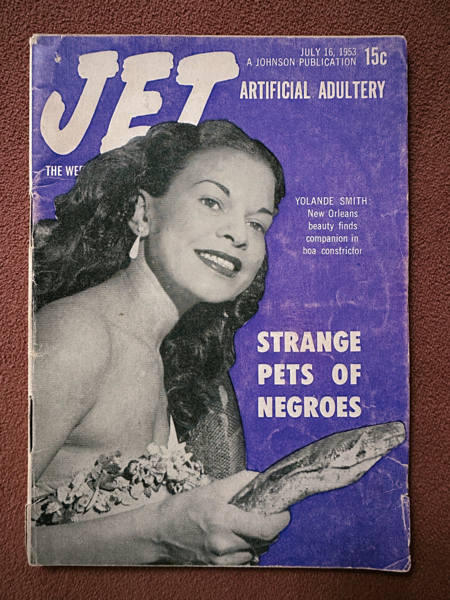 Vintage Jet Magazine // "Strange Pets of Negroes" (July 1953)