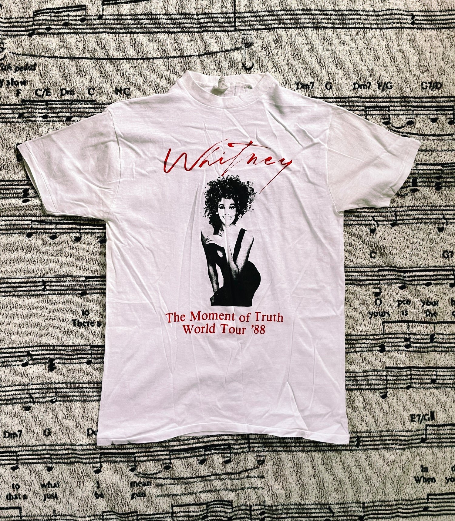 Vintage “Whitney Houston” Concert T-Shirt (1988) – BLK MKT 