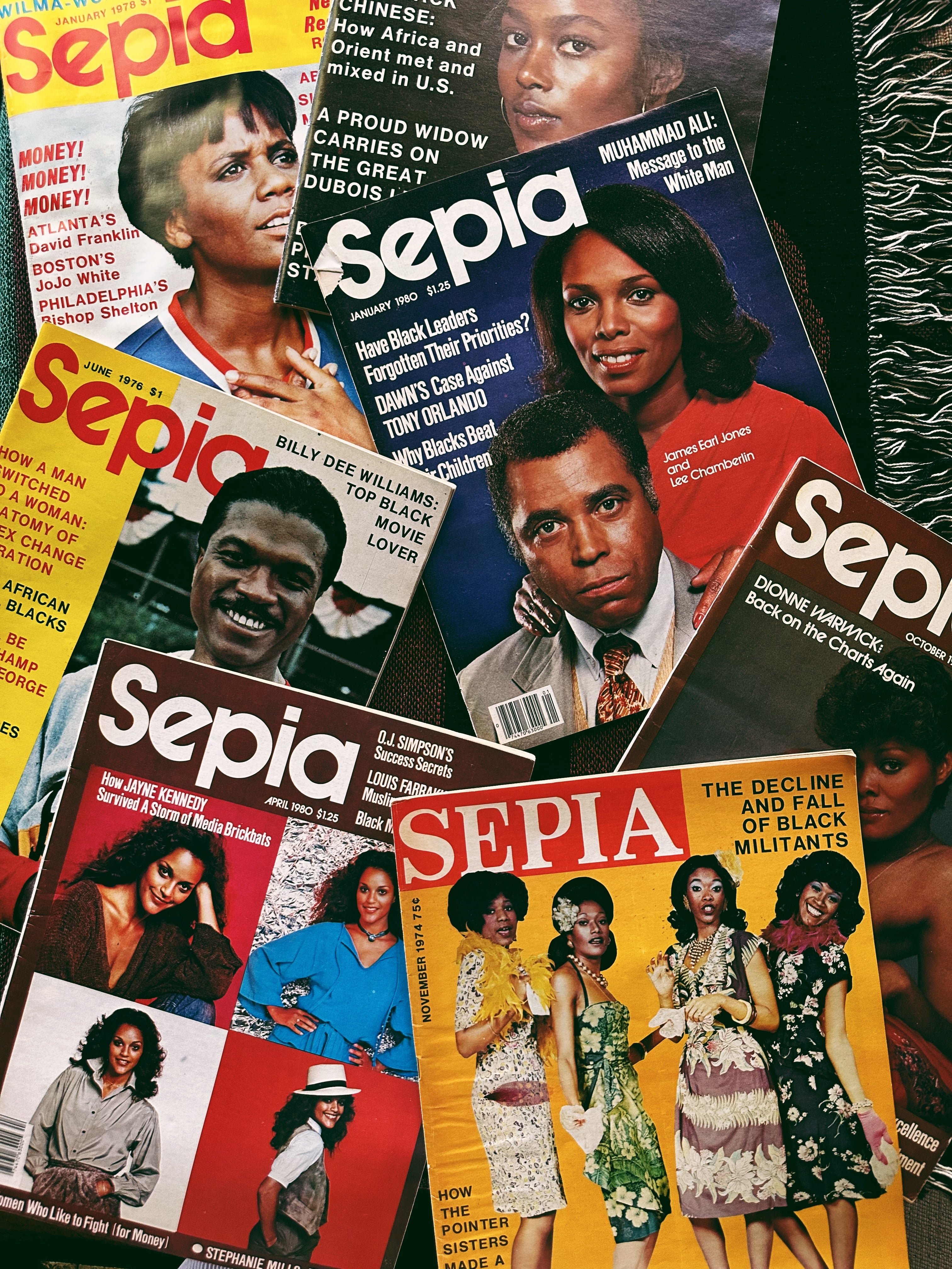 Vintage Sepia Magazine Issues (Please Select)