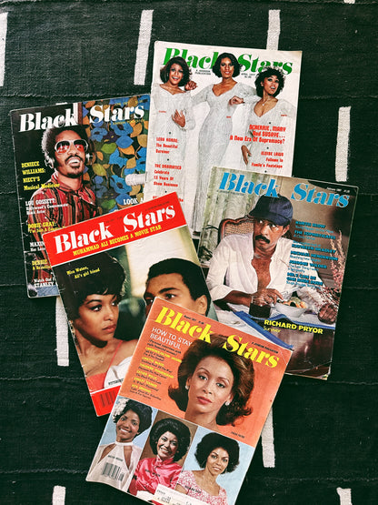 Vintage 1970’s Black Stars Magazines (Please Select)