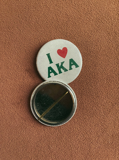 Vintage 1980’s Alpha Kappa Alpha Sorority Pinback Button