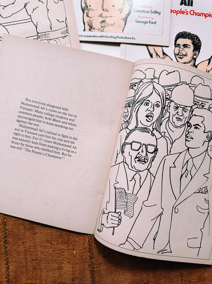 Vintage “The People’s Champion” Muhammad Ali Coloring Book (1976)