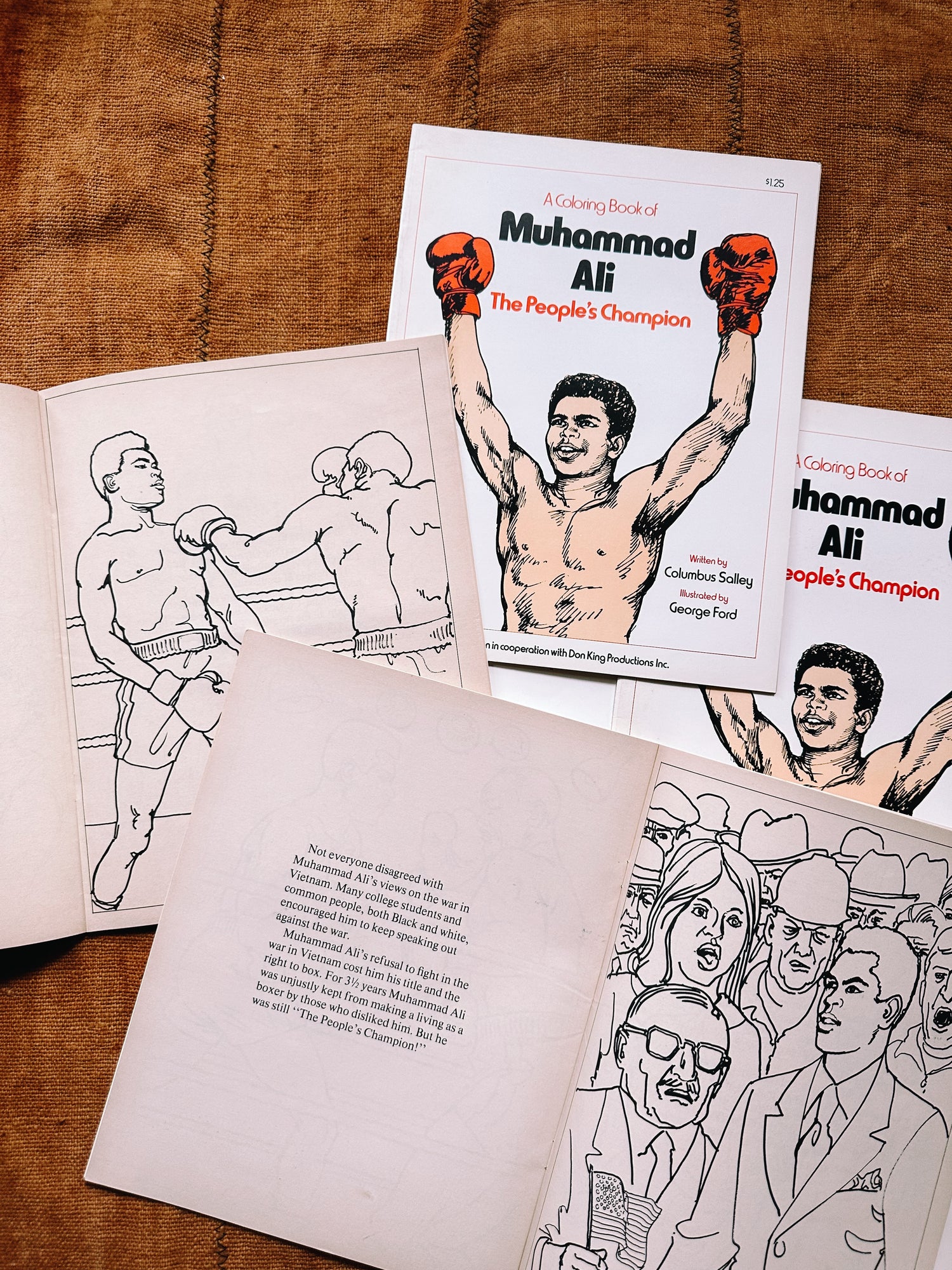 Vintage “The People’s Champion” Muhammad Ali Coloring Book (1976)