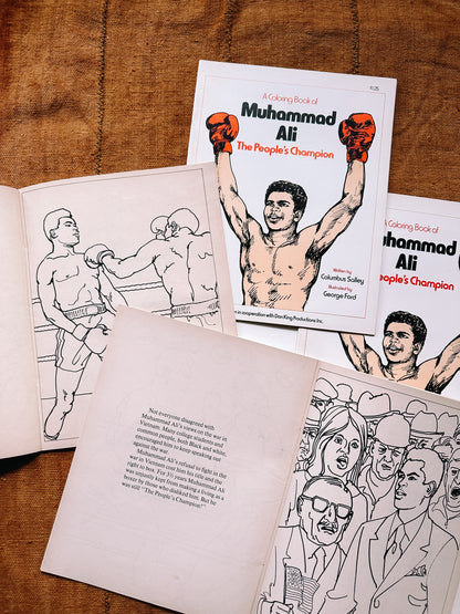 Vintage “The People’s Champion” Muhammad Ali Coloring Book (1976)