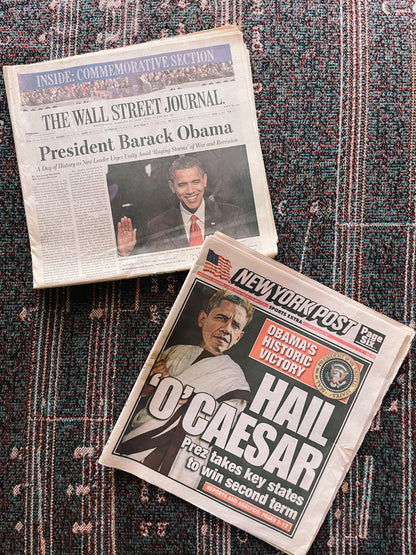 Vintage Assorted Barack Obama Newspapers (Please Select)