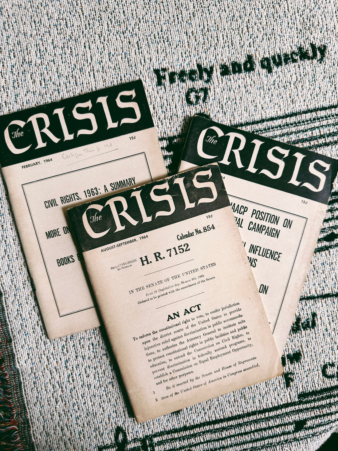 Vintage Rare NAACP Crisis Magazine Issues (Please Select)