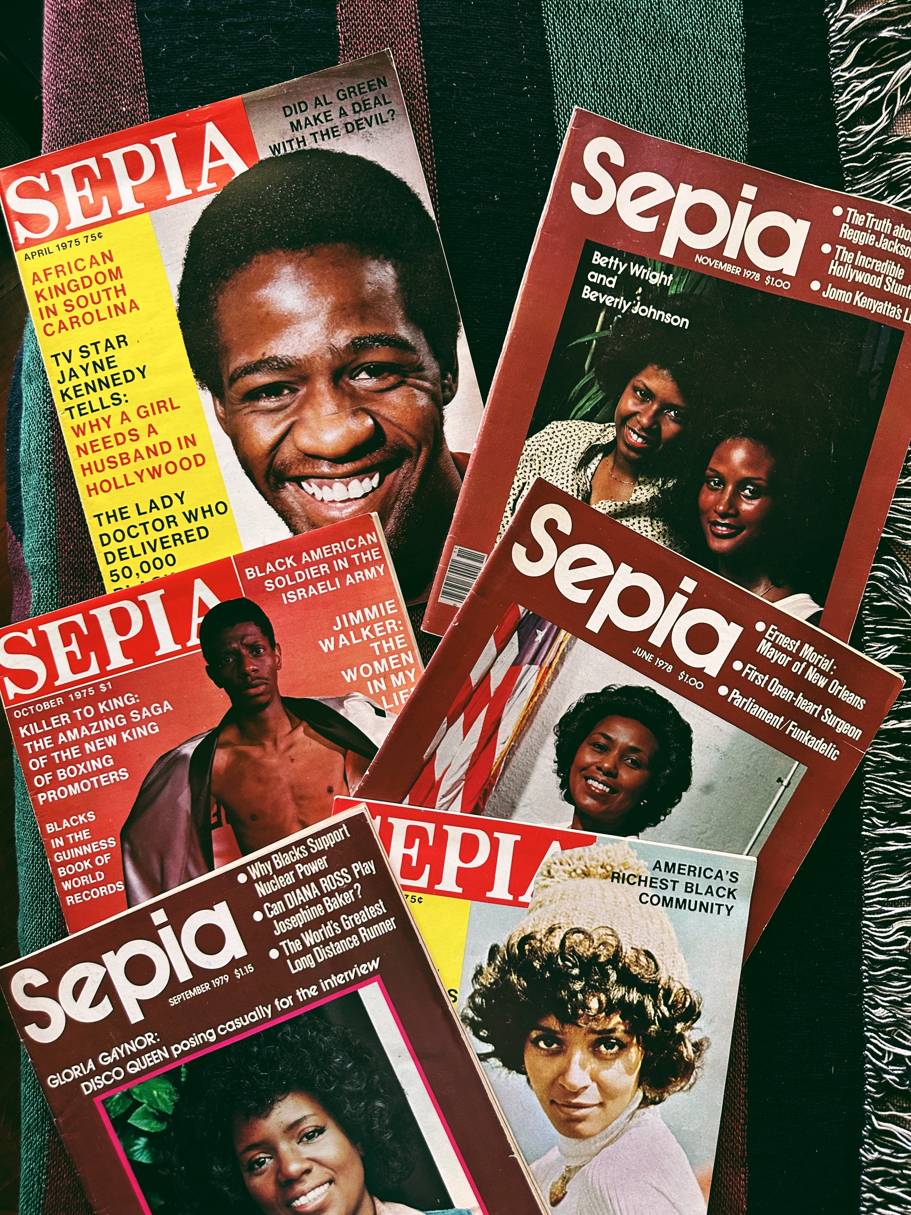 Vintage Sepia Magazine Issues (Please Select)