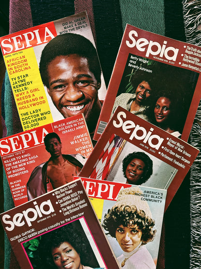 Vintage Sepia Magazine Issues (Please Select)