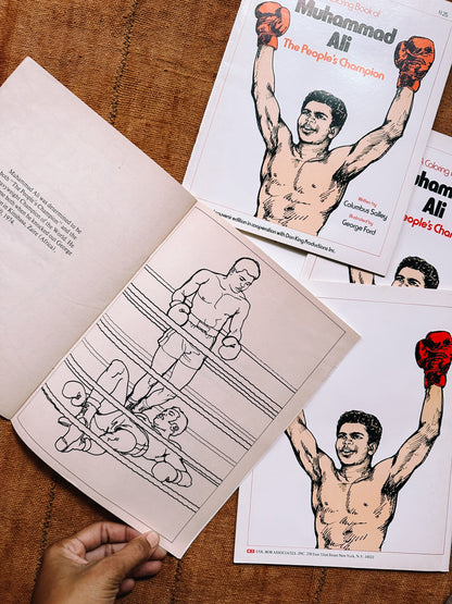 Vintage “The People’s Champion” Muhammad Ali Coloring Book (1976)