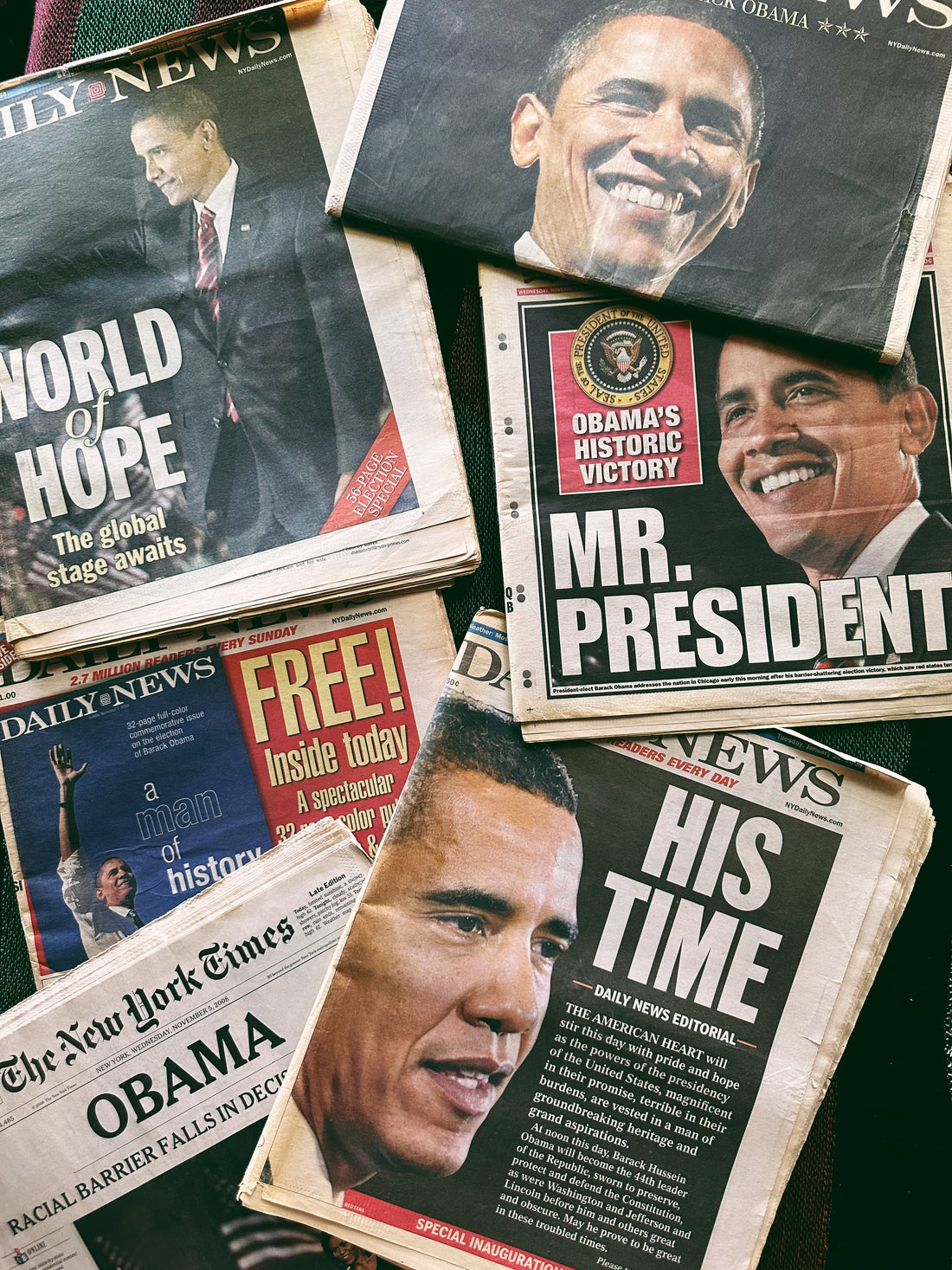 Vintage Assorted Barack Obama Newspapers (Please Select)