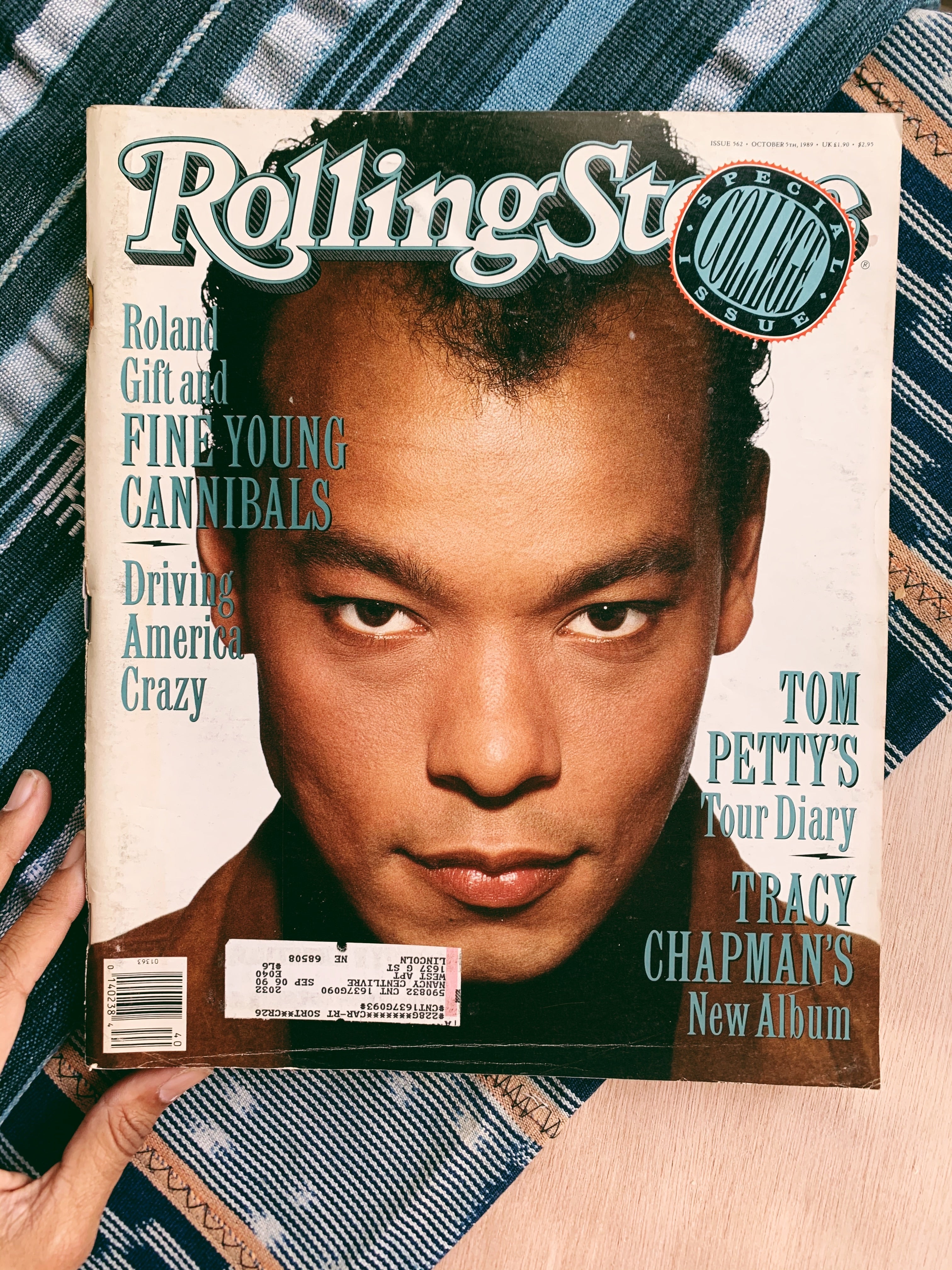 Vintage Rolling Stone Magazine // Roland Gift Cover