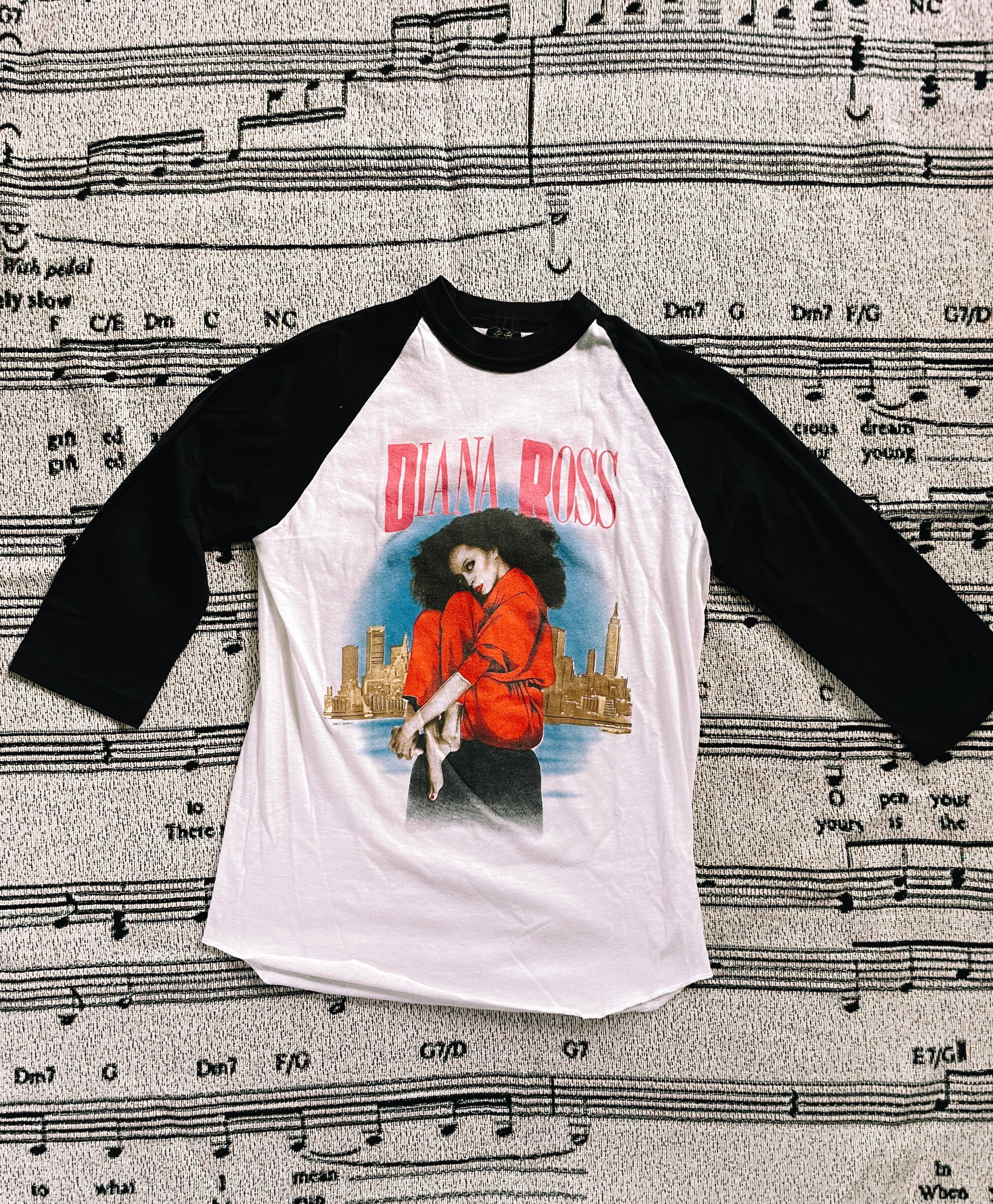 Vintage Diana Ross Concert Raglan T-Shirt