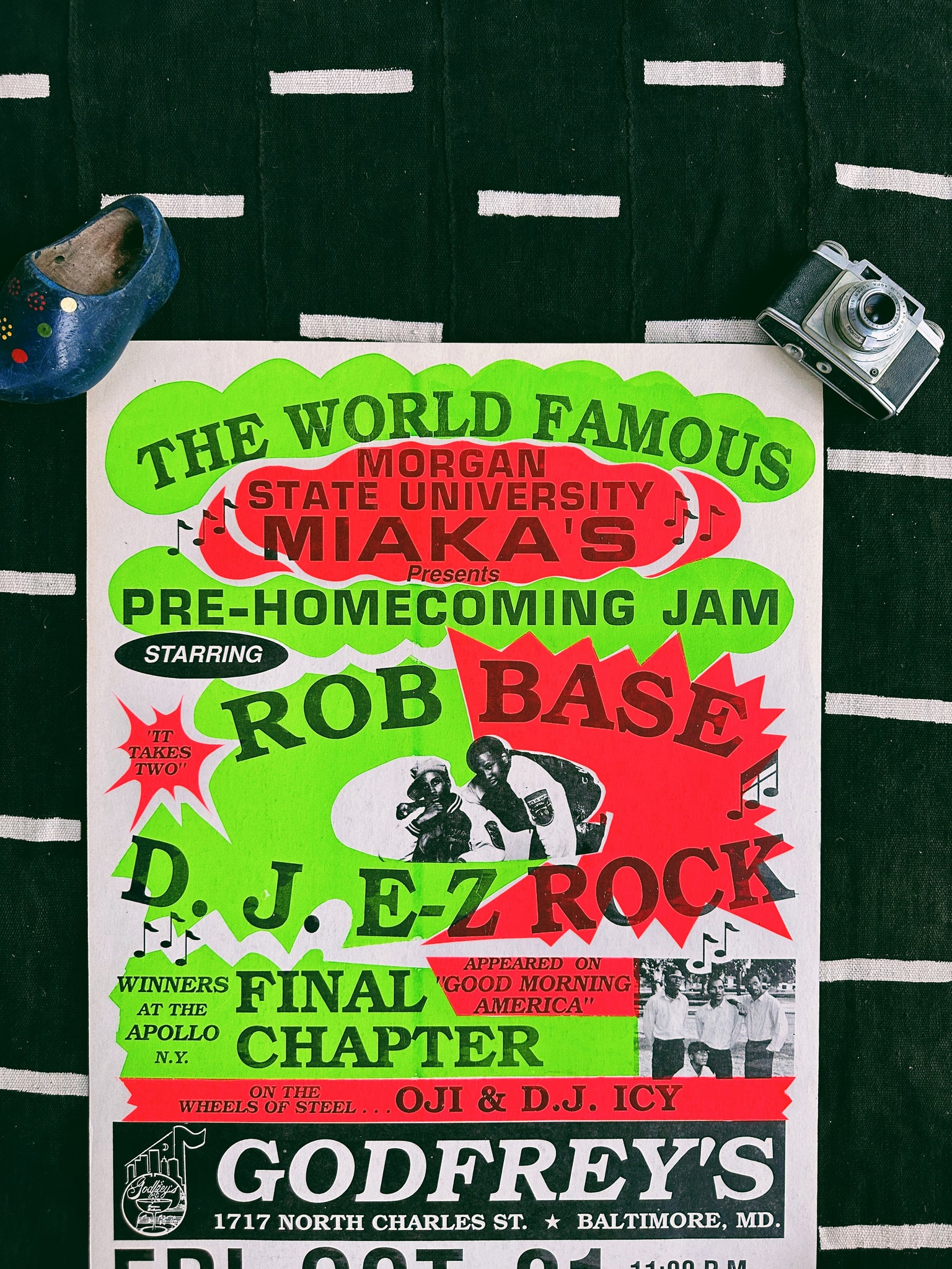 Vintage Morgan State University MIAKAs Homecoming Party - ft. Rob Base Poster (‘90’s)