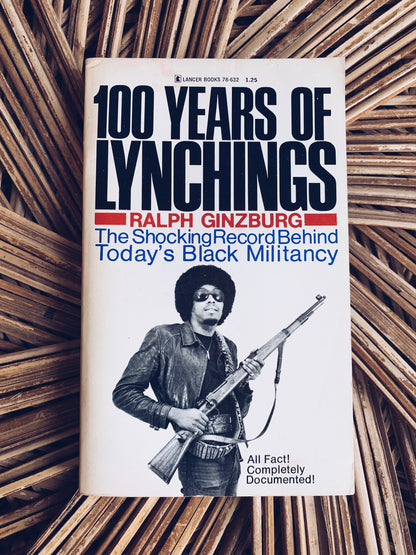 Vintage Softcover “100 Years of Lynchings” by Ralph Ginzburg (1969)