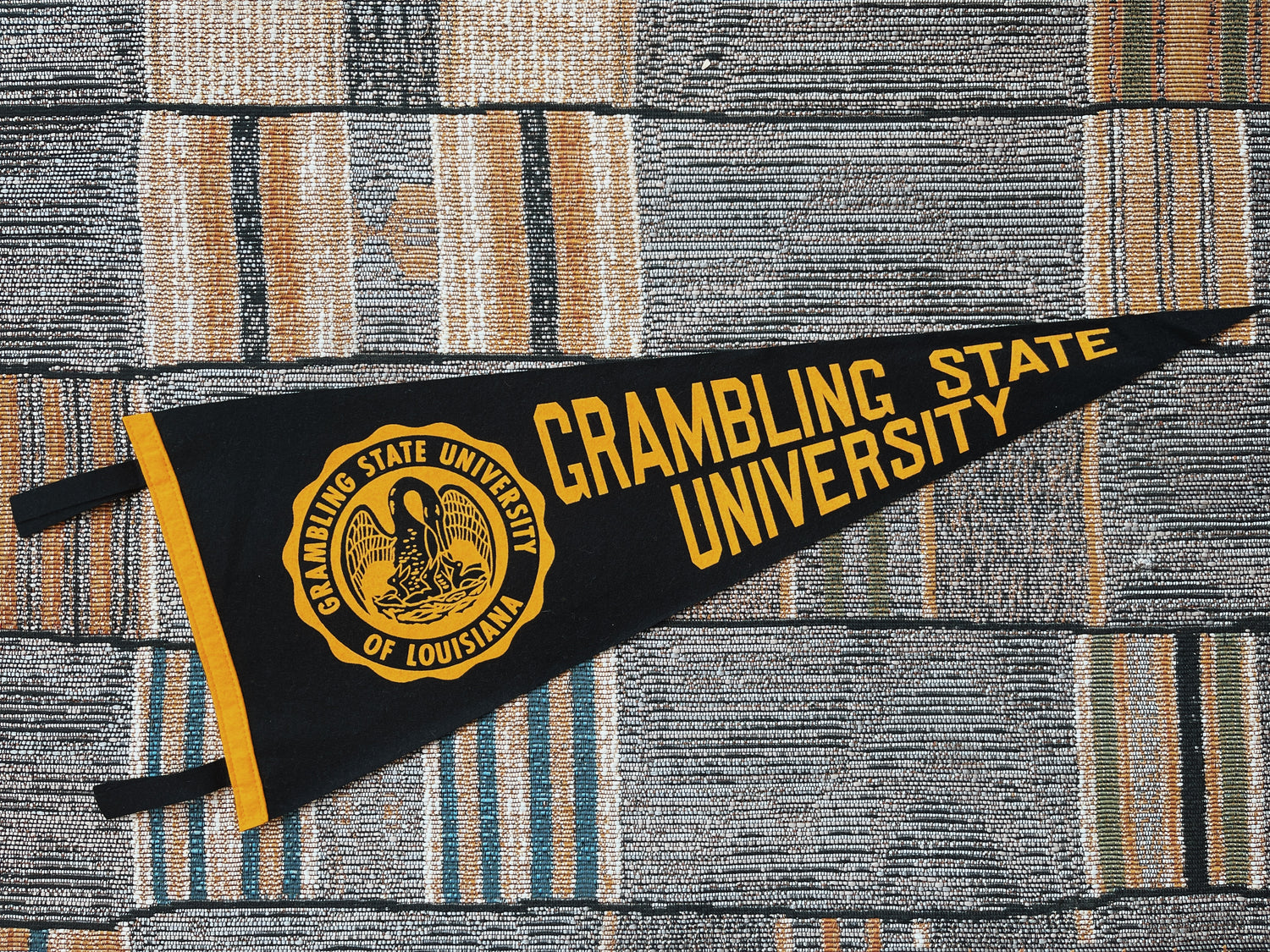 Vintage Rare Grambling State University HBCU Pennant (1970&