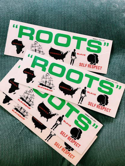Vintage &quot;Roots&quot; Bumper Sticker (1977)