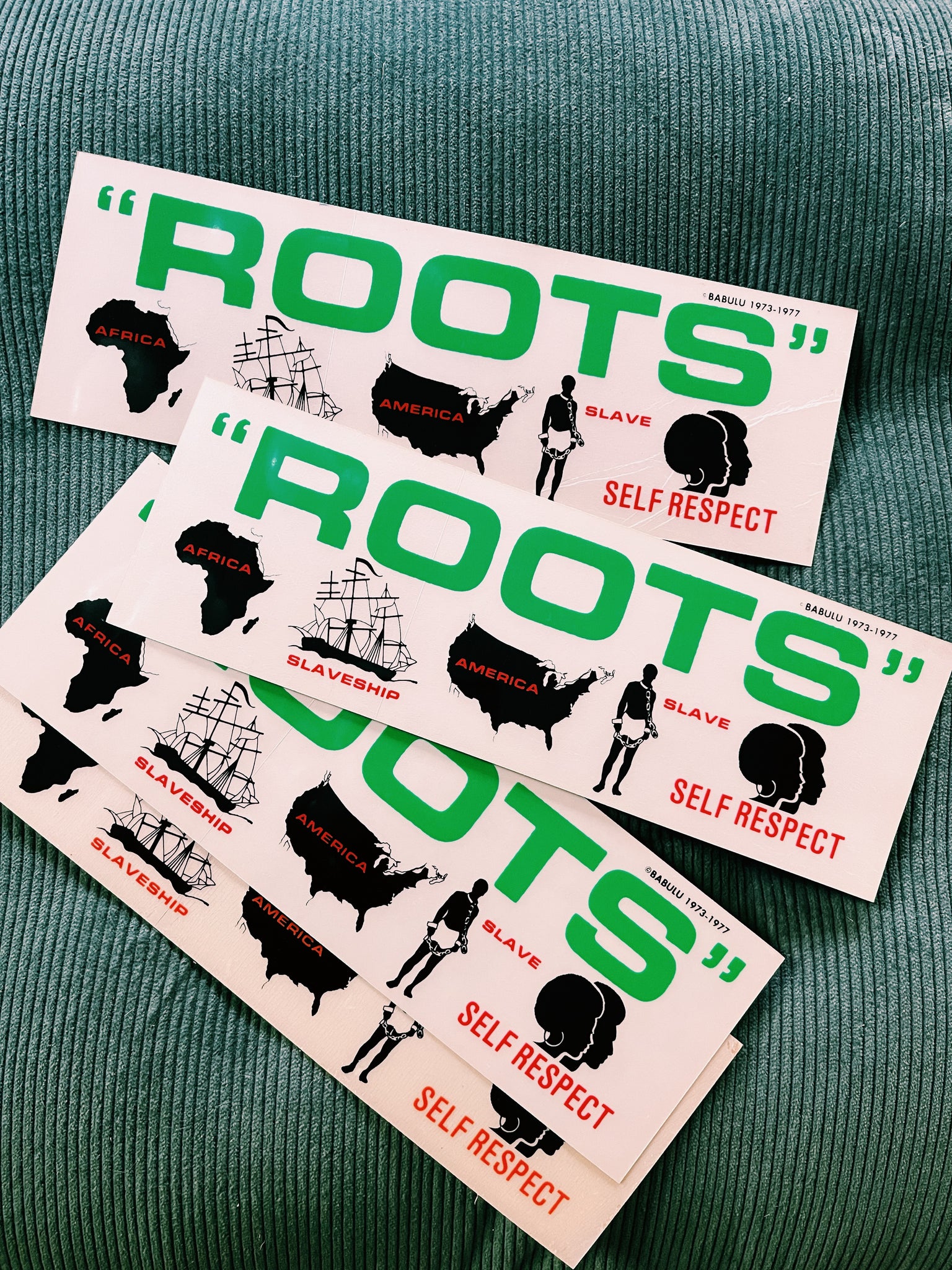 Vintage "Roots" Bumper Sticker (1977)