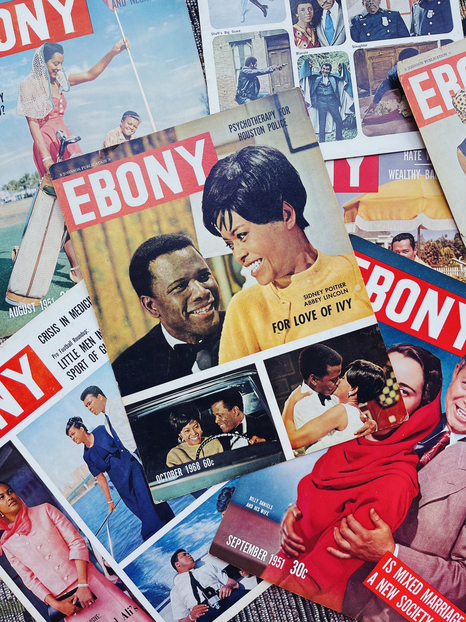 Vintage Rare Ebony Magazine Merchandising Display (1968)