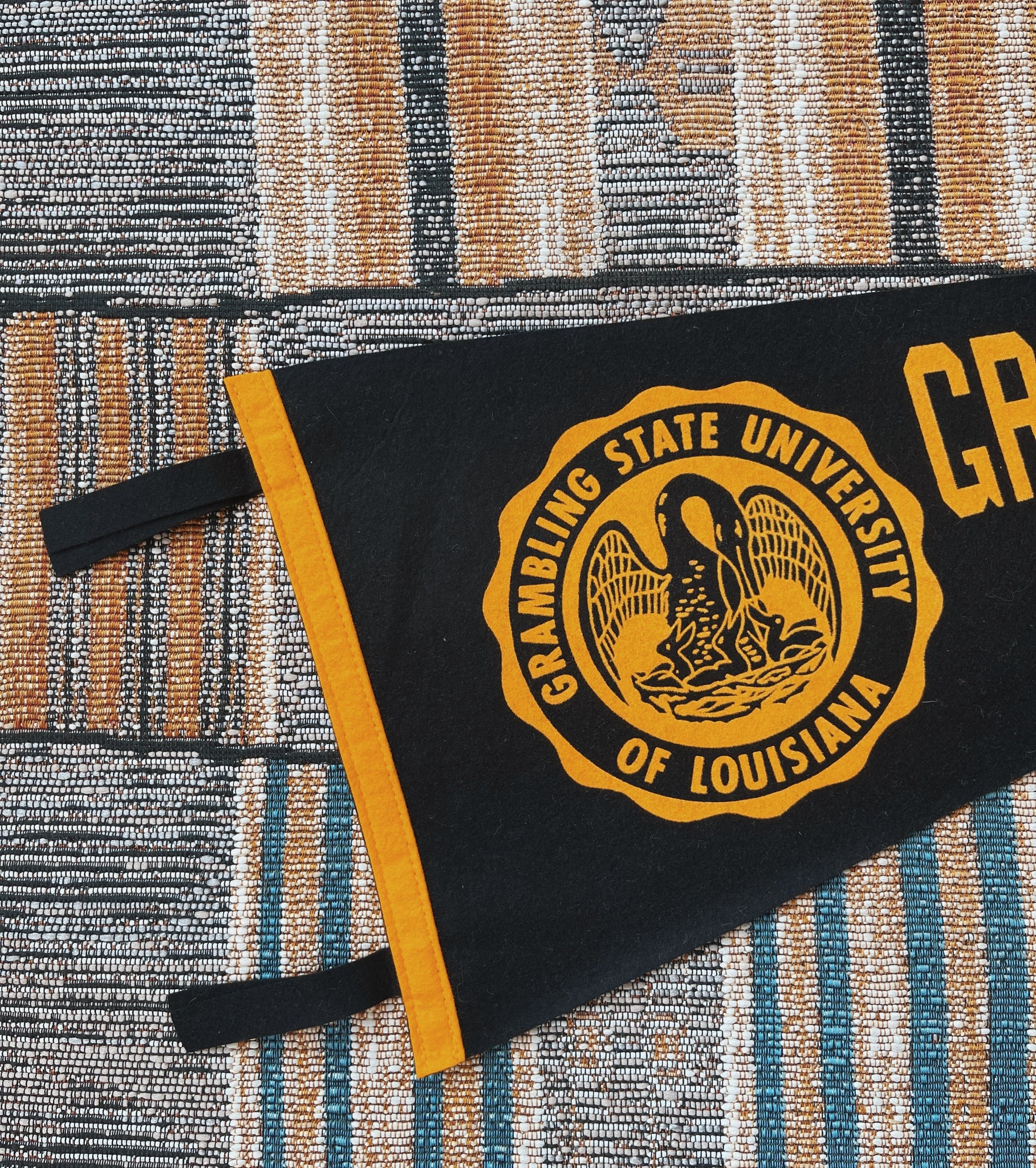 Vintage Rare Grambling State University HBCU Pennant (1970's