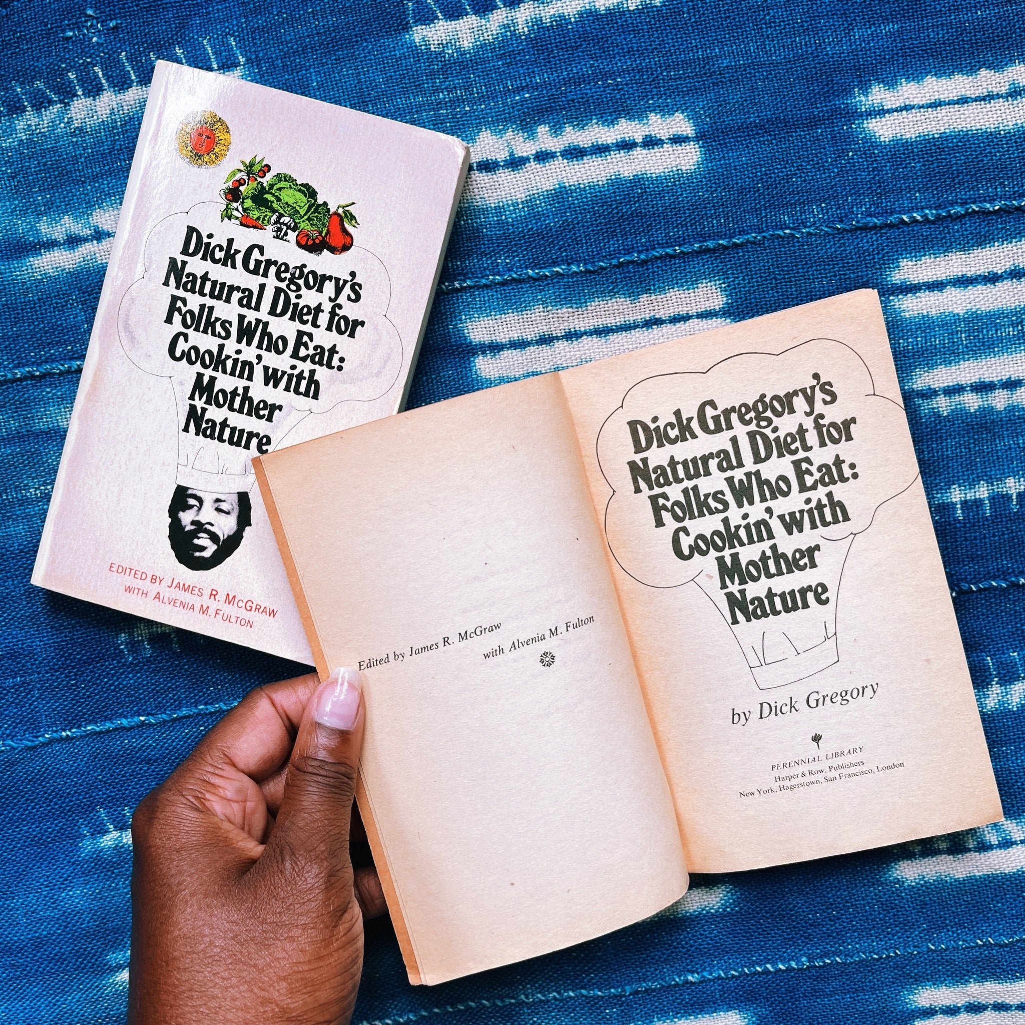 Vintage "Dick Gregory's Natural Cookbook for Folks Who Eat: Cookin' W/ Mother Nature" (First Edition, 1974)