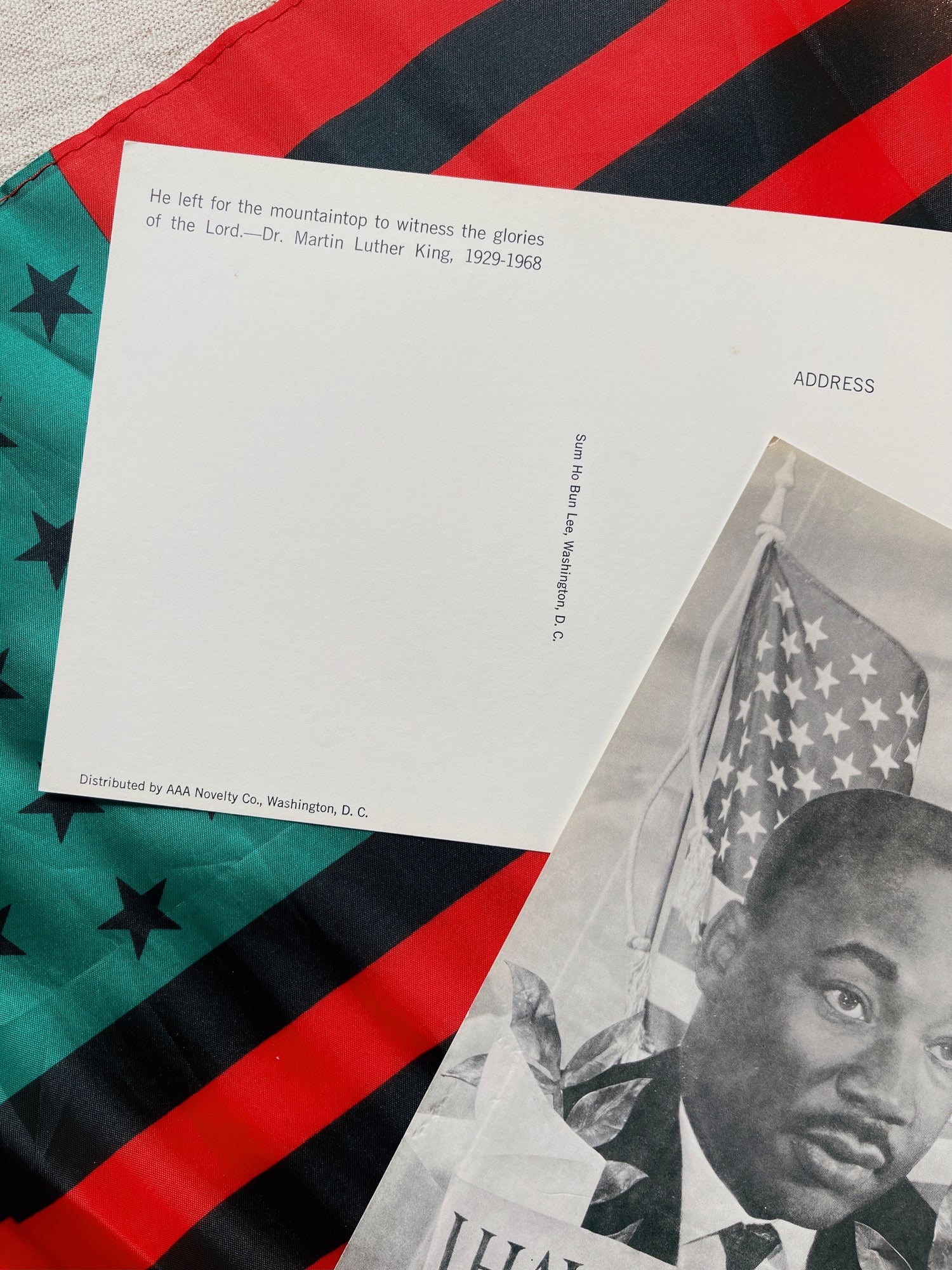 Vintage Dr. Martin Luther King Memorial Large Format Postcard (1968)