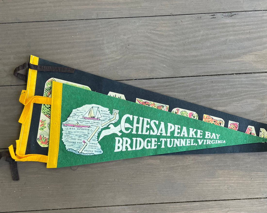 Vintage Travel/Souvenir Pennants (Please Select)