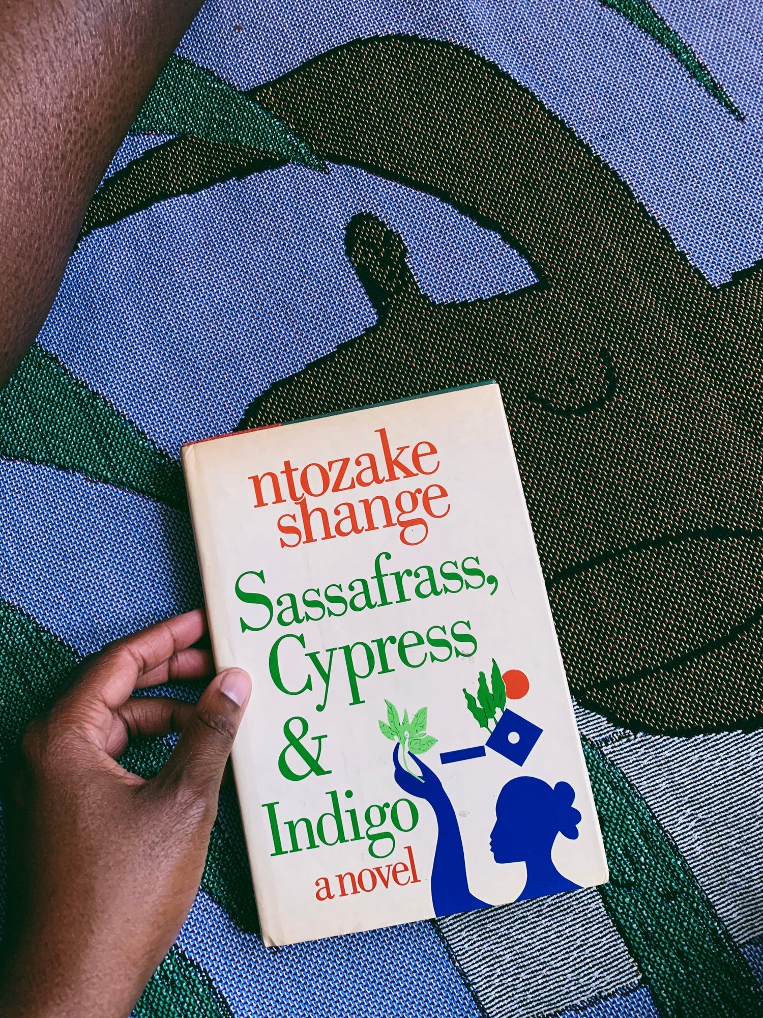 RESERVED: Vintage SIGNED Hardcover “Sassafrass, Cypress &amp; Indigo” by Ntozake Shange (1982)
