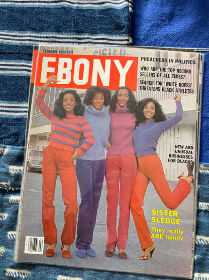 Vintage Ebony Magazine Laminated Cover (Please Select)